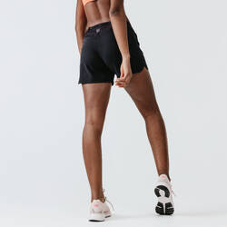 Women's Running Shorts - KIPRUN Run 100 Black