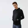 KALENJI DRY + FEEL MEN'S BREATHABLE RUNNING HOODIE - BLACK