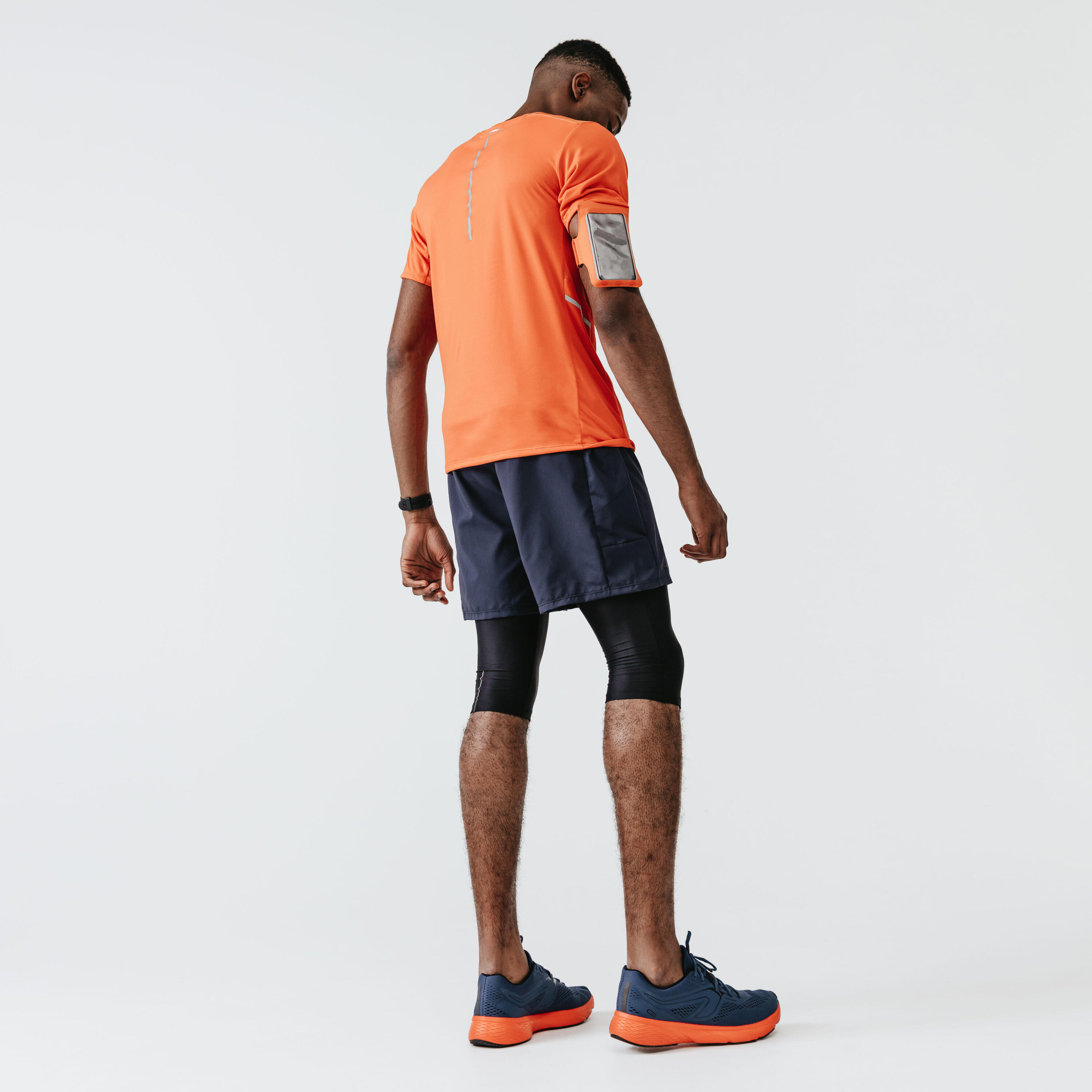 Men's Running Breathable ¾-Tights Dry - black 6/9