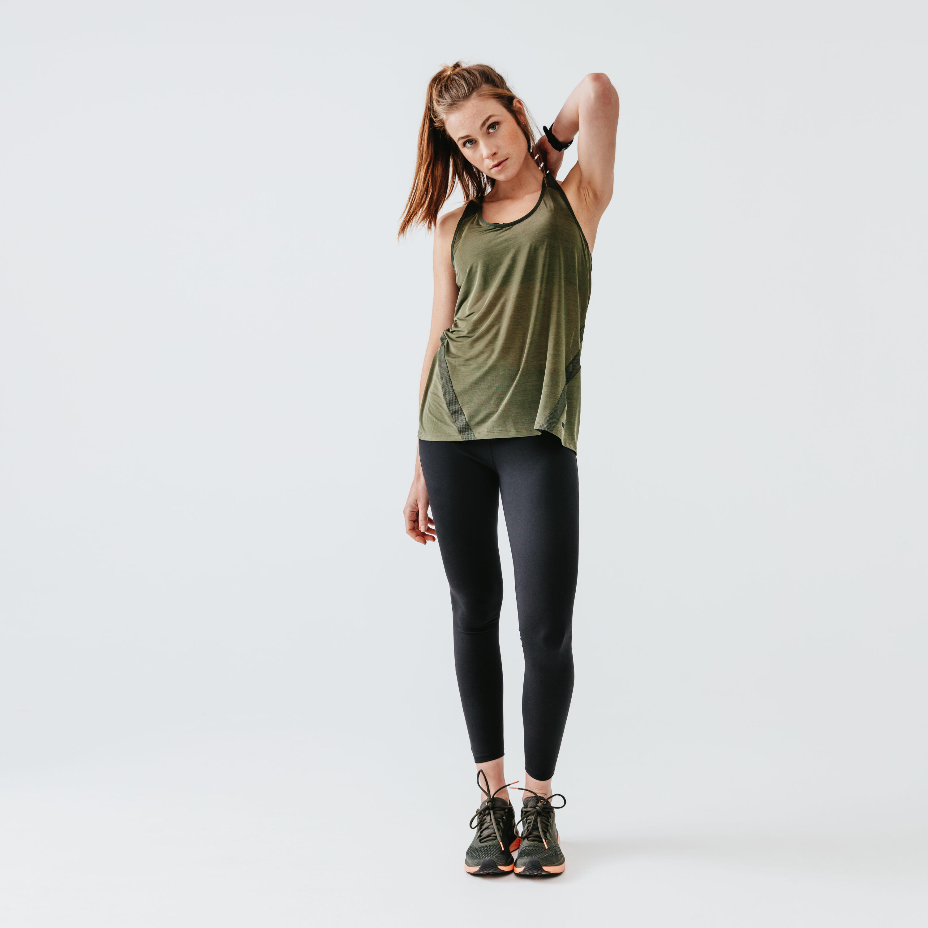 Women's Running Lightweight Tank Top Light - khaki 2/10