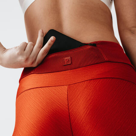 טייץ ריצה דגם RUN FEEL לנשים – כתום