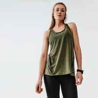 Women's Running Lightweight Tank Top Light - khaki