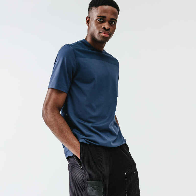 Men's Running Breathable and Ventilated T-Shirt Dry+ Breath - slate blue