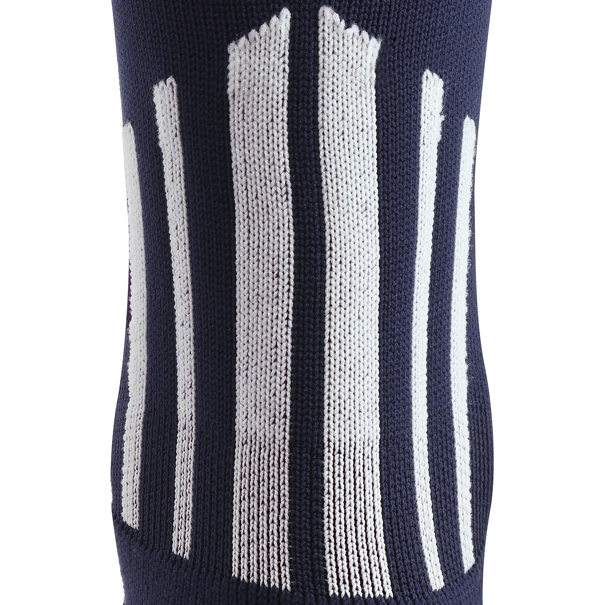 F500 Adult Knee-High Football Socks - Navy Blue 3/8