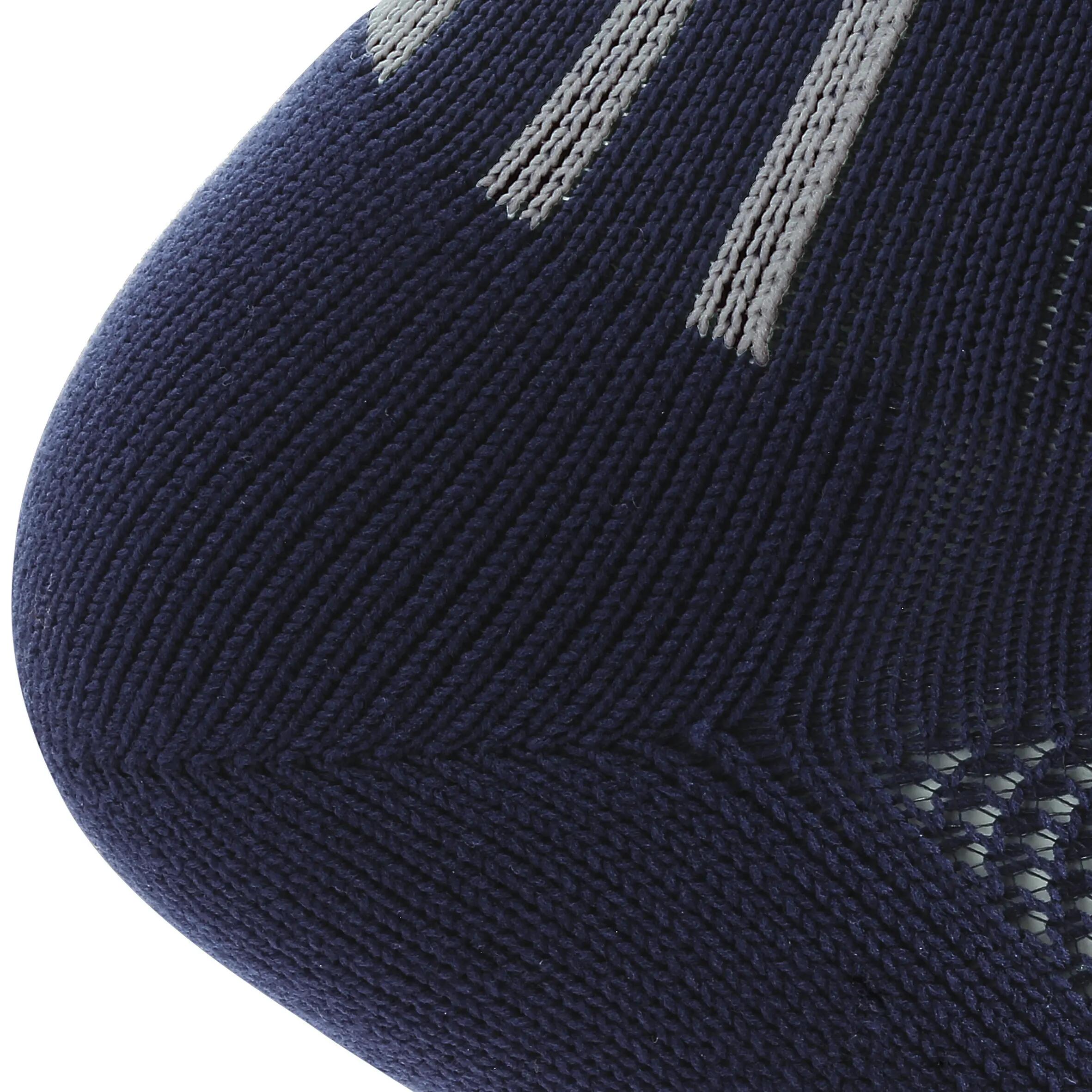 F500 Adult Knee-High Football Socks - Navy Blue 2/8