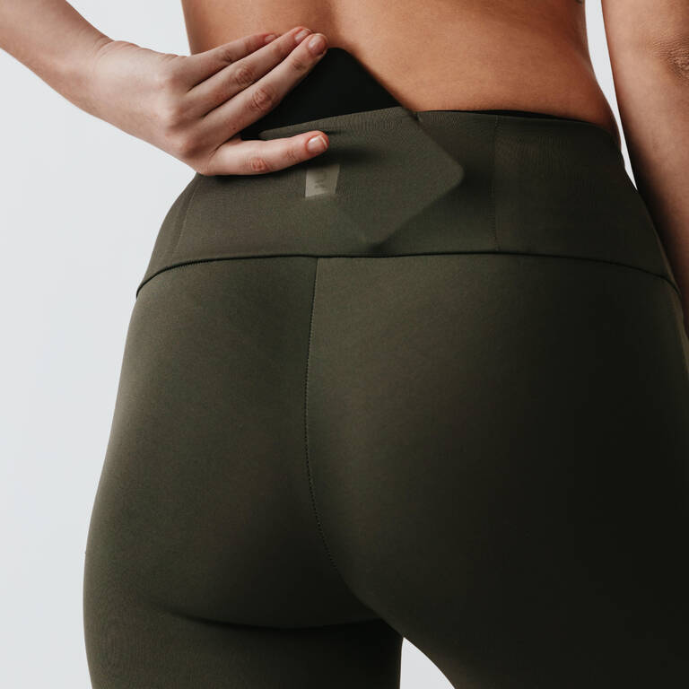 Women's sort running leggings Support - khaki