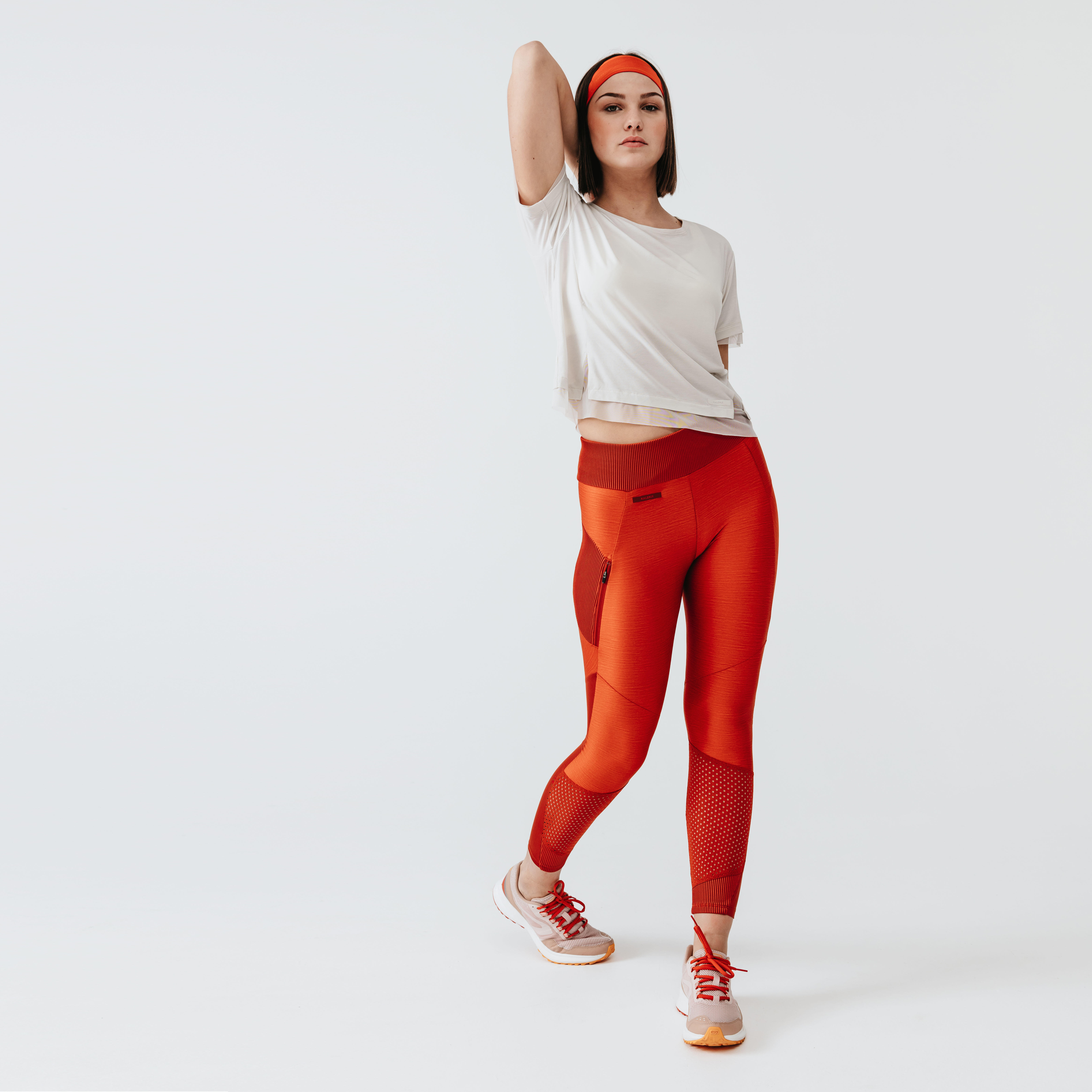 orange running pants