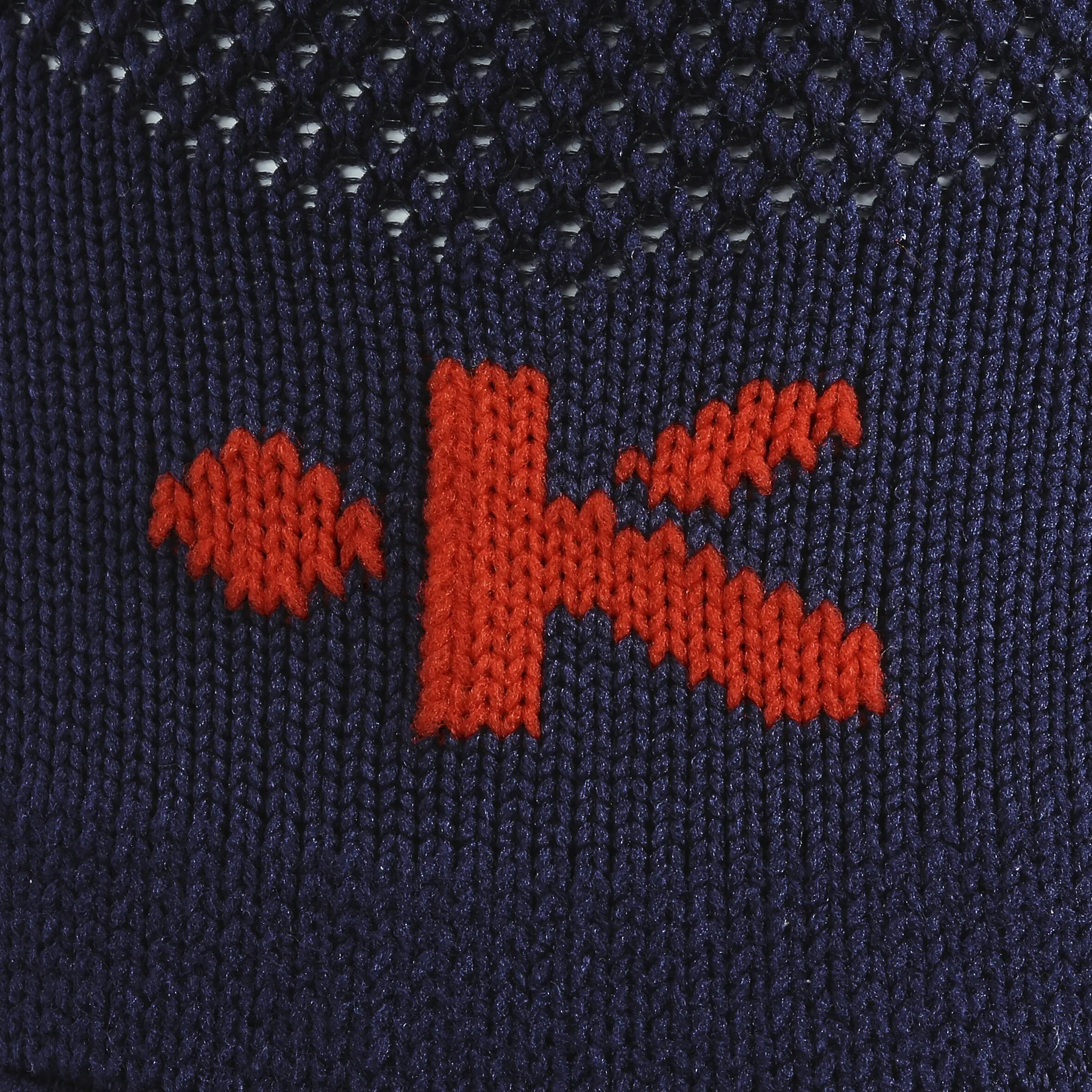 F500 Adult Knee-High Football Socks - Navy Blue 8/8
