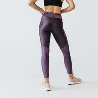 Legging long running respirant femme - Dry+ Feel violet