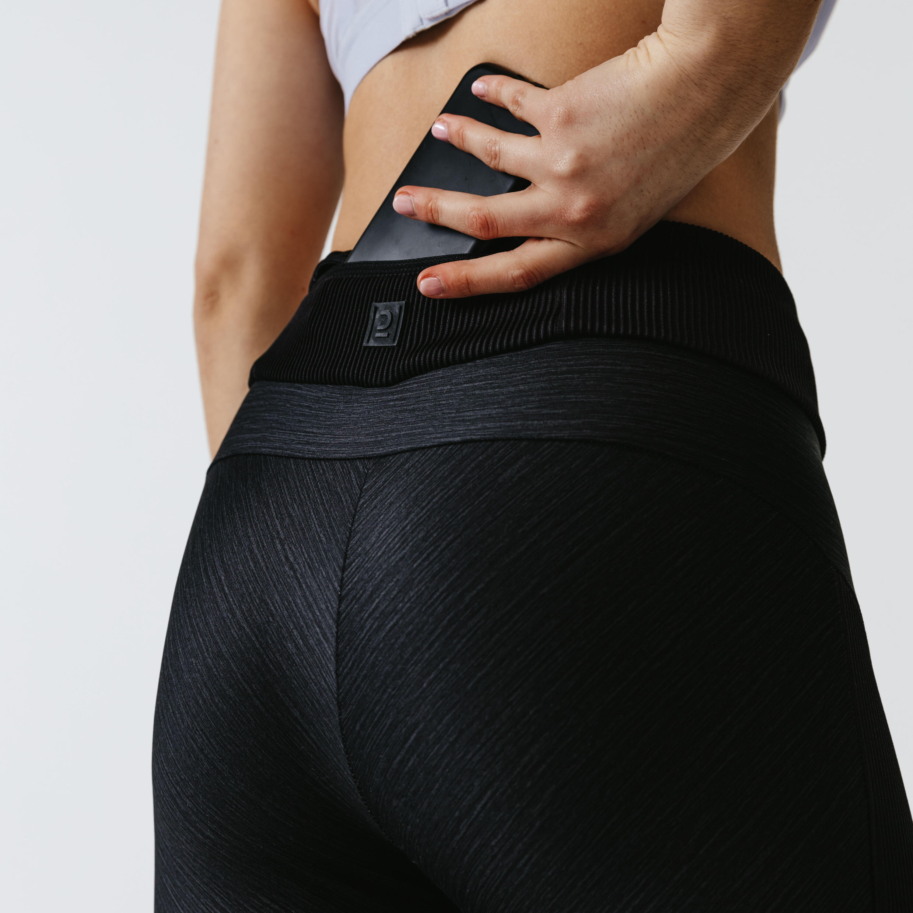 Women's breathable short running leggings Dry+ Feel - black 7/31