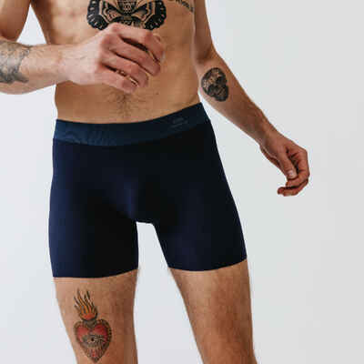 Men's breathable microfibre boxers - Blue