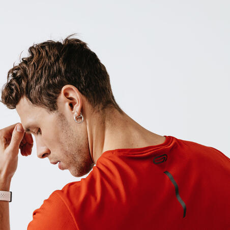 חולצת טי נושמת לריצה דגם Kalenji Dry לגברים – אדום