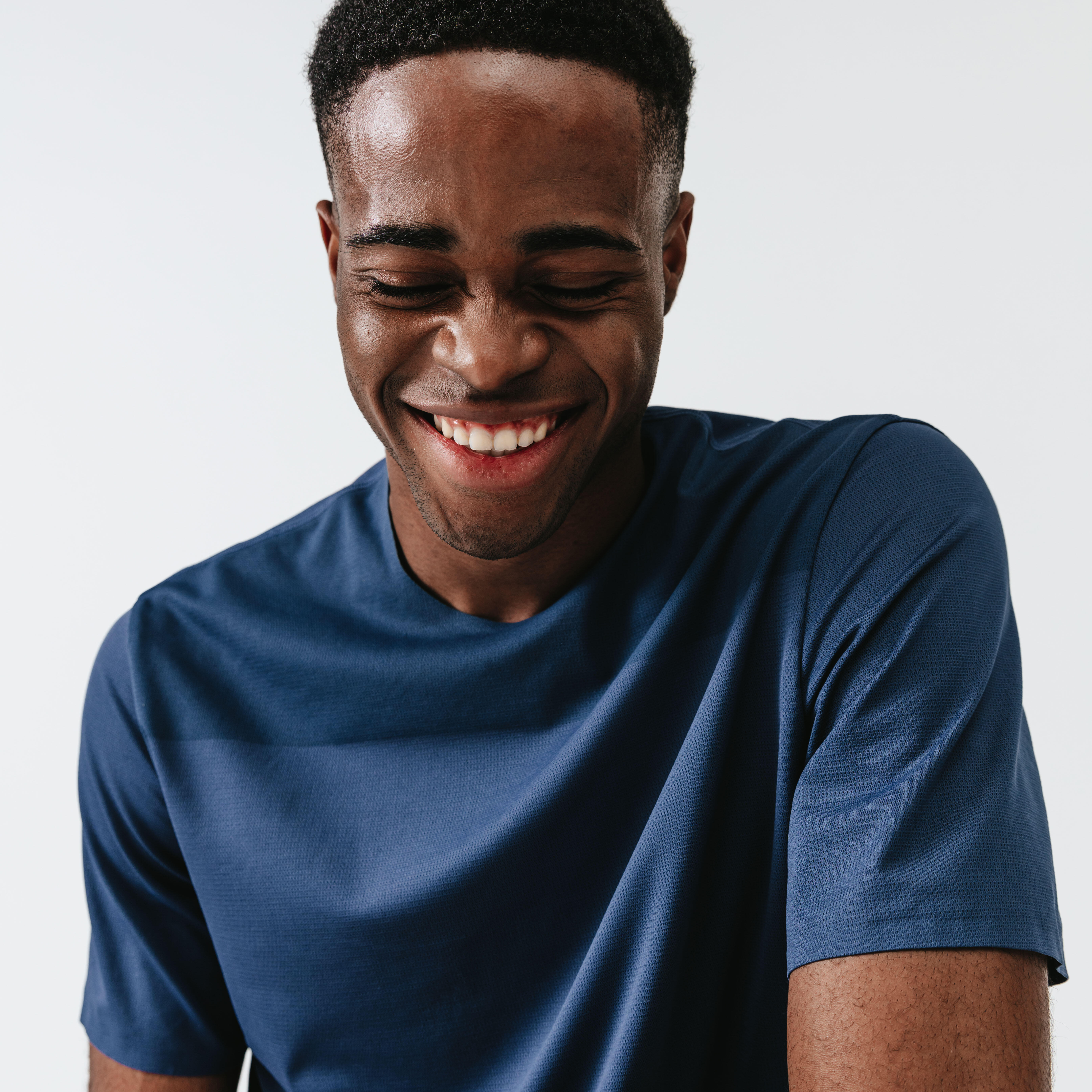 Men's Running Breathable and Ventilated T-Shirt Dry+ Breath - slate blue