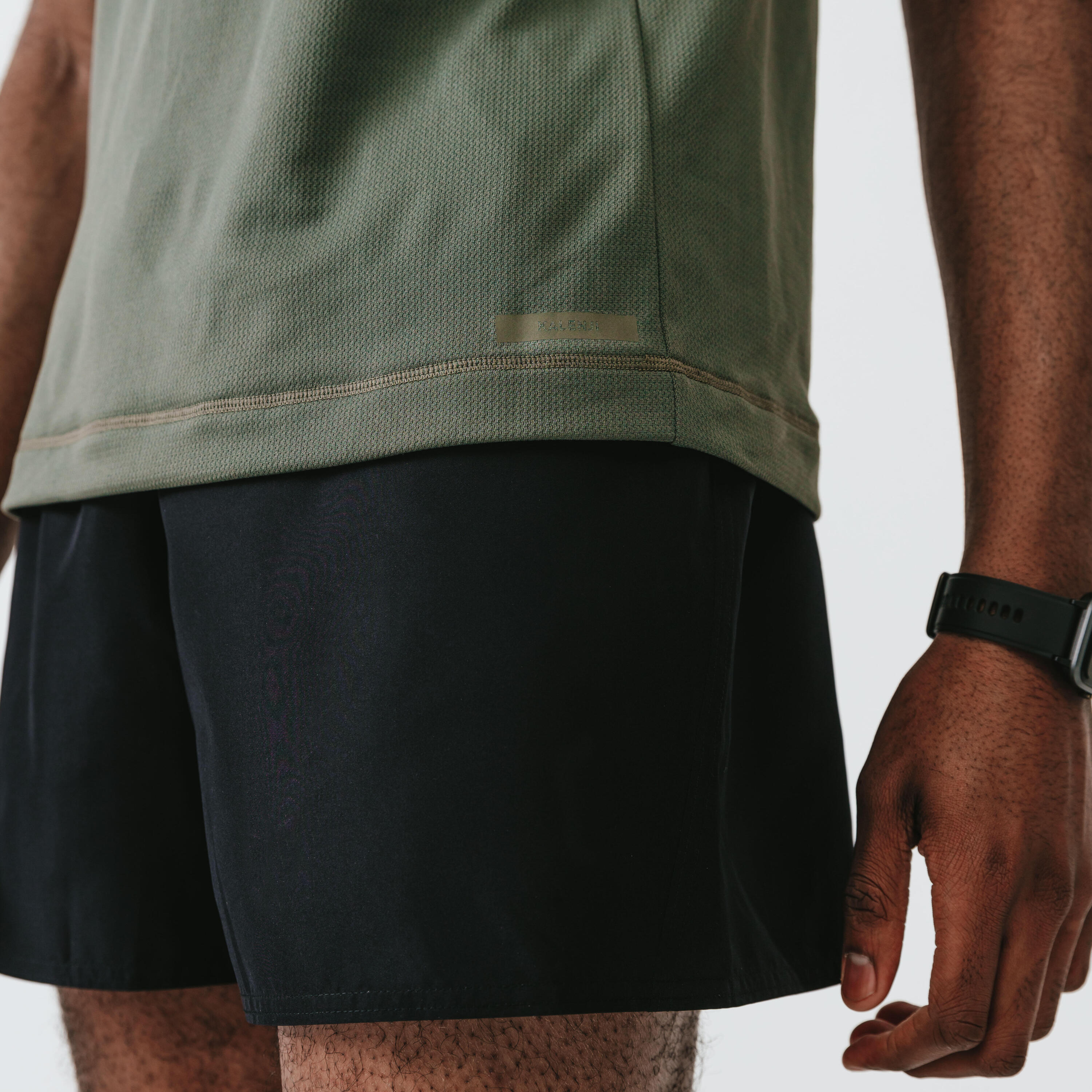 Ademende hardloopshort voor heren Dry zwart 3/6