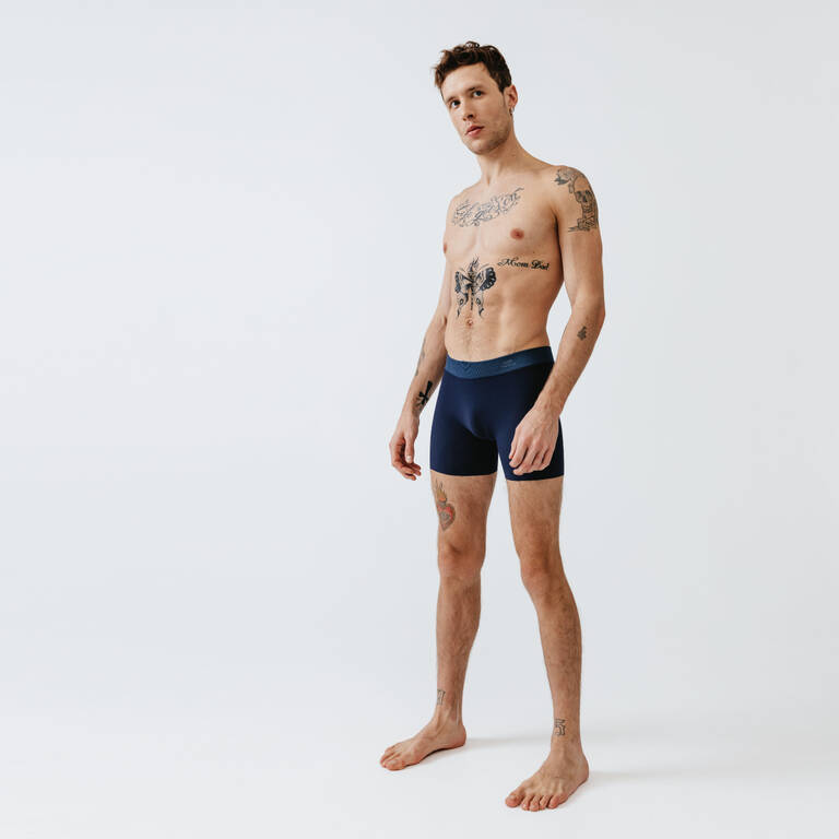 Boxer Lari Kalenji Pria Seamless - Biru