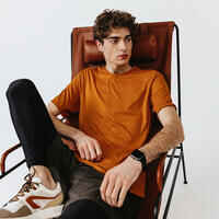 Dry+ Men's Running Breathable T-Shirt - Ochre Brown