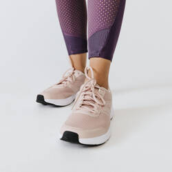 Women's breathable long running leggings Dry+ Feel - purple