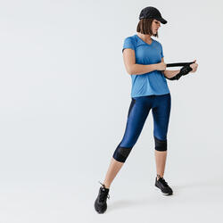 Mallas Cortas Running Run Dry+ Feel Mujer Azul