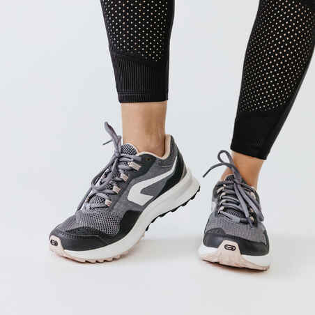 Leggings largos running transpirables mujer - Dry+ Feel negro 