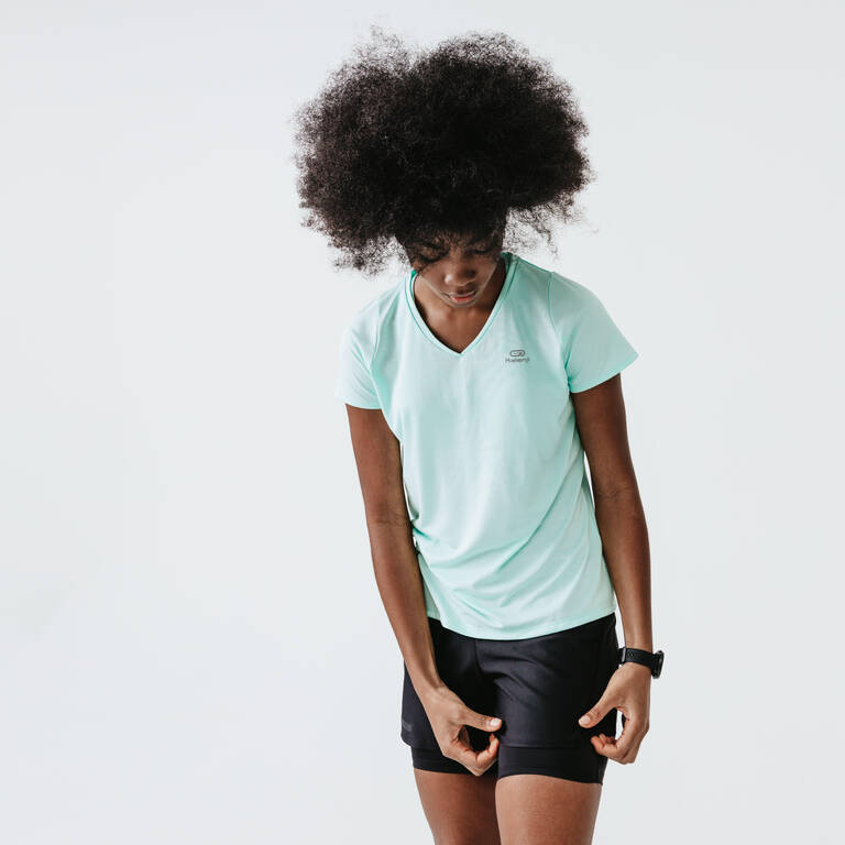 Women Running Breathable Short-Sleeved T-Shirt Dry - green