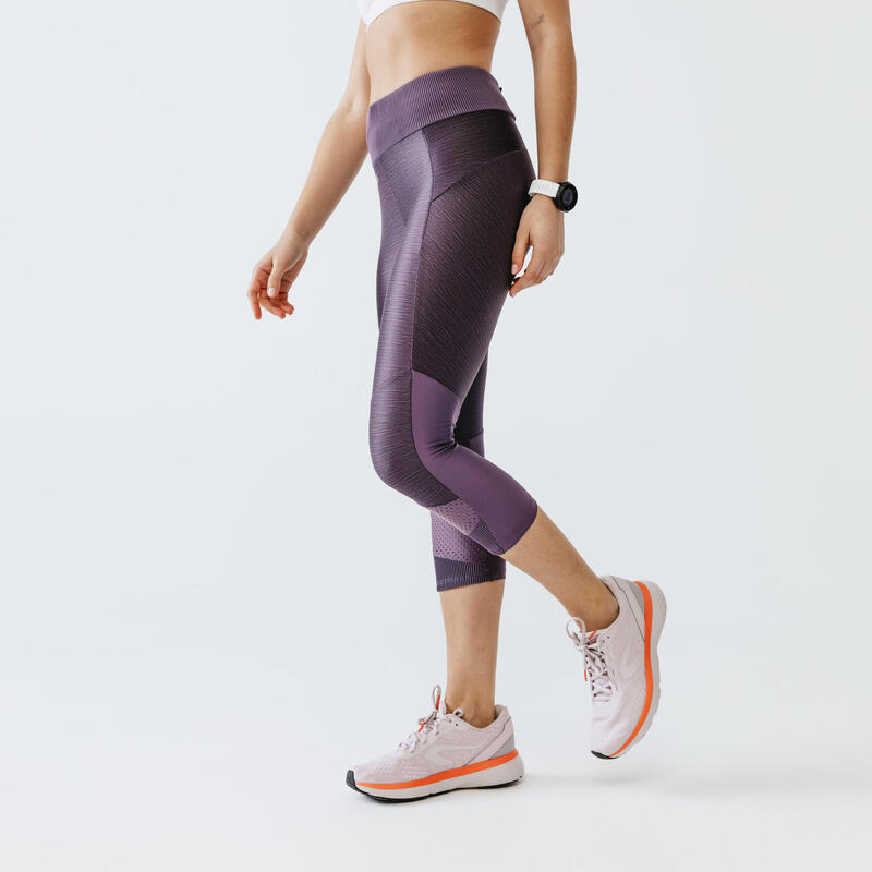 LEGGING COURT FEMME DE RUNNING RUN DRY+ FEEL VIOLET