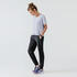 Light, Quick dry, 3 Zip Pockets, Jog Fit-Women Running Trackpant Black