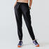 Light, Quick dry, 3 Zip Pockets, Jog Fit-Women Running Trackpant Black