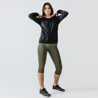 Veste running coupe vent femme - Wind noir