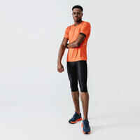 Men's Running Breathable ¾-Tights Dry - black