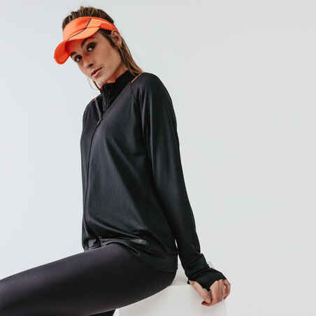 Moteriškos trumpos bėgimo tamprės „Run Dry“, juodos