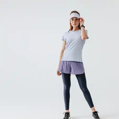 Topi Visor Jogging - Biru Pastel Lavender