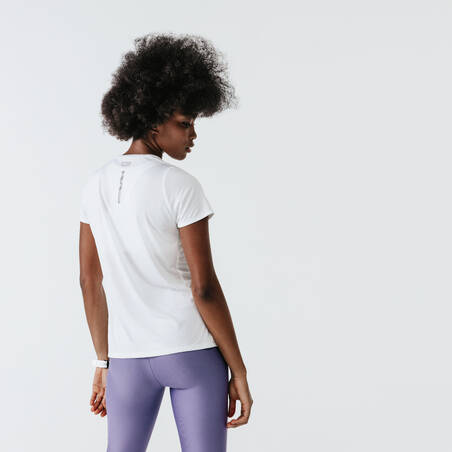 LEGGING CROP RUN SUPPORT WANITA - FADED VIOLET