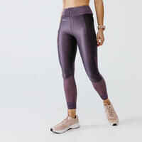 Women's breathable long running leggings Dry+ Feel - purple