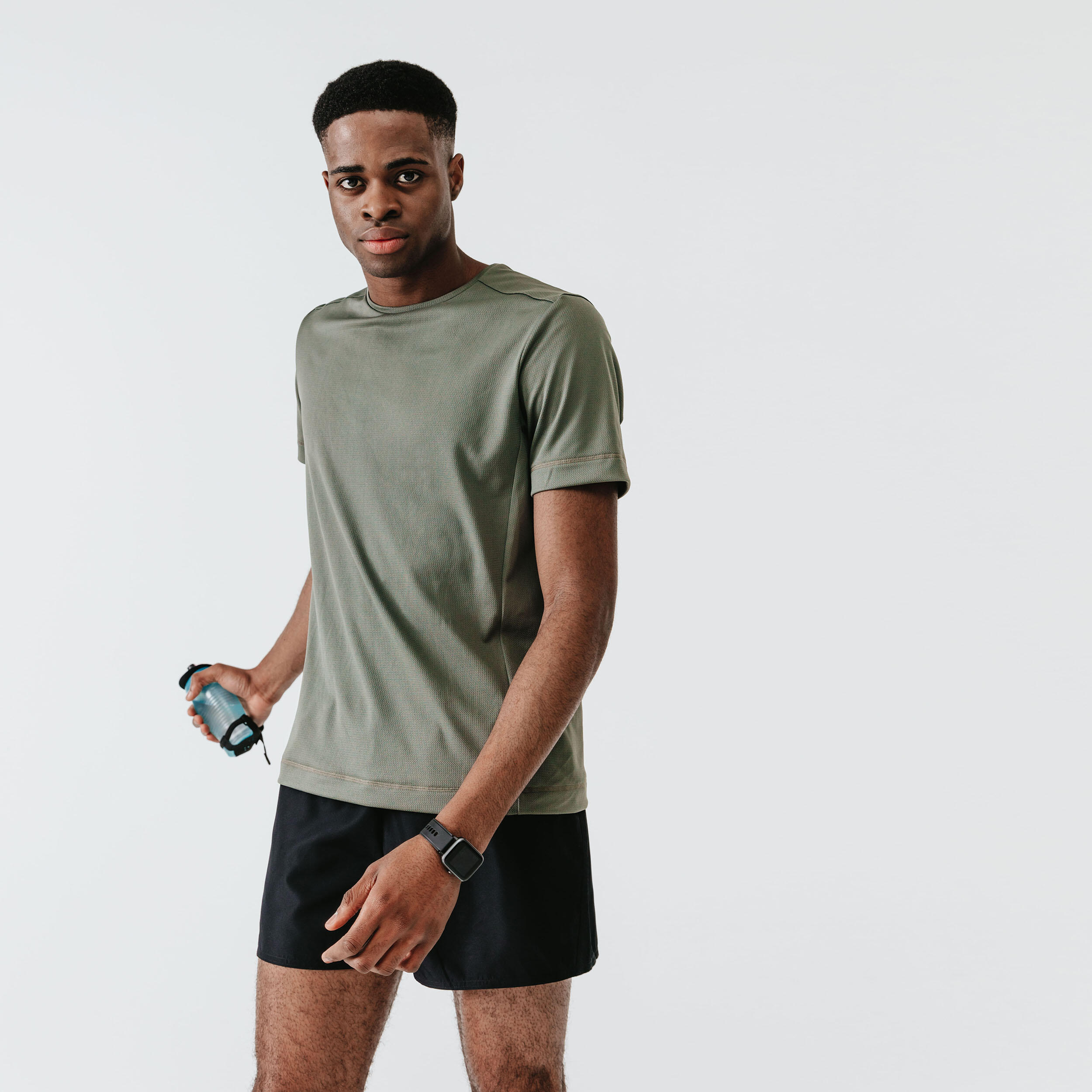 Men’s Breathable Running Shorts - Dry Black - KALENJI