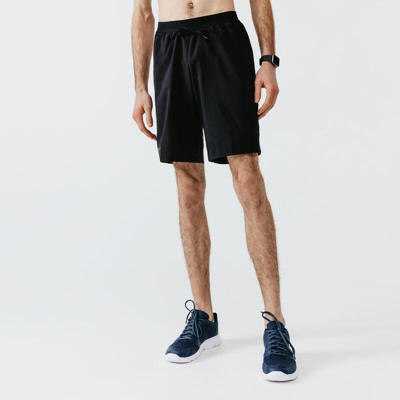 Pantalón corto running transpirable Hombre Dry negro - Decathlon
