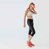 Women's short running leggings Dry - black