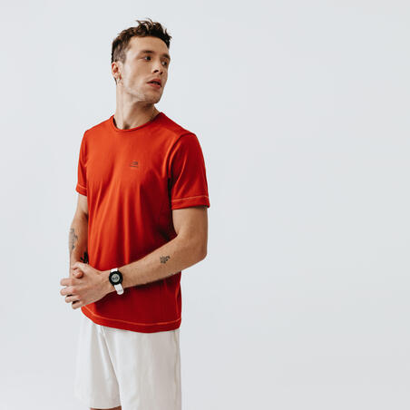 חולצת טי נושמת לריצה דגם Kalenji Dry לגברים – אדום