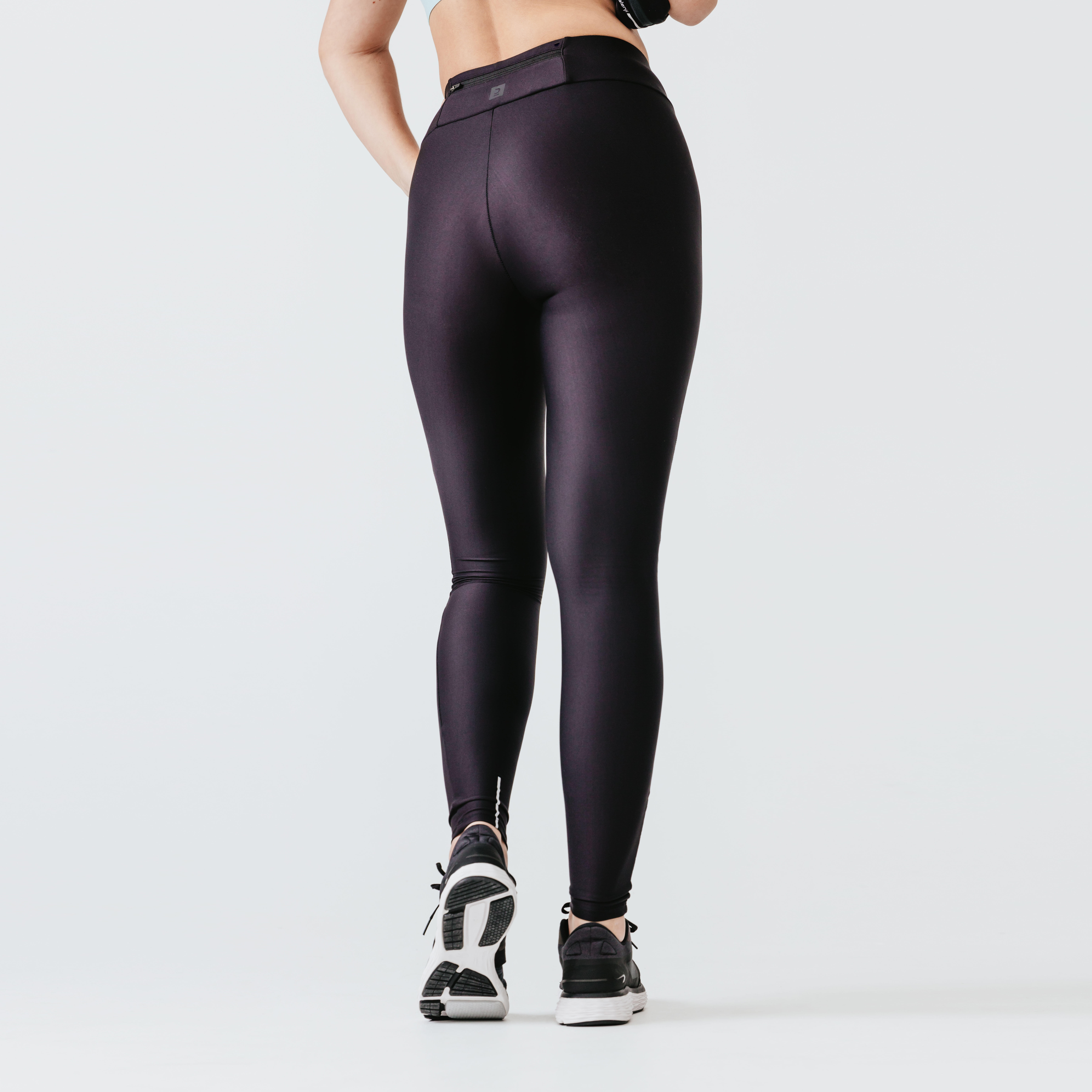 Women long running leggings Dry - black