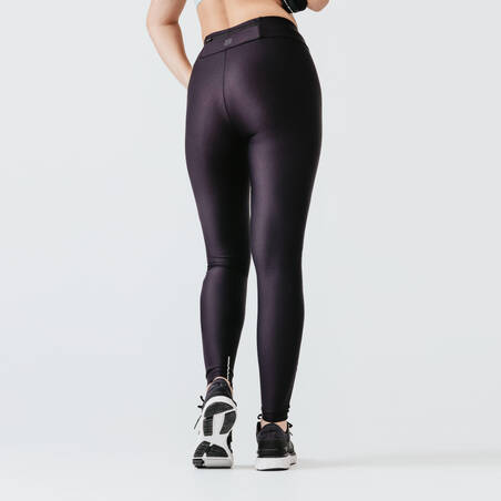 Legging Lari Panjang Wanita Dry - Hitam