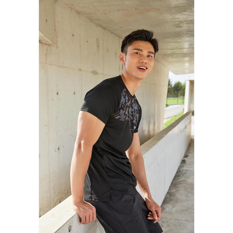 Technical Fitness T-Shirt - Black Print