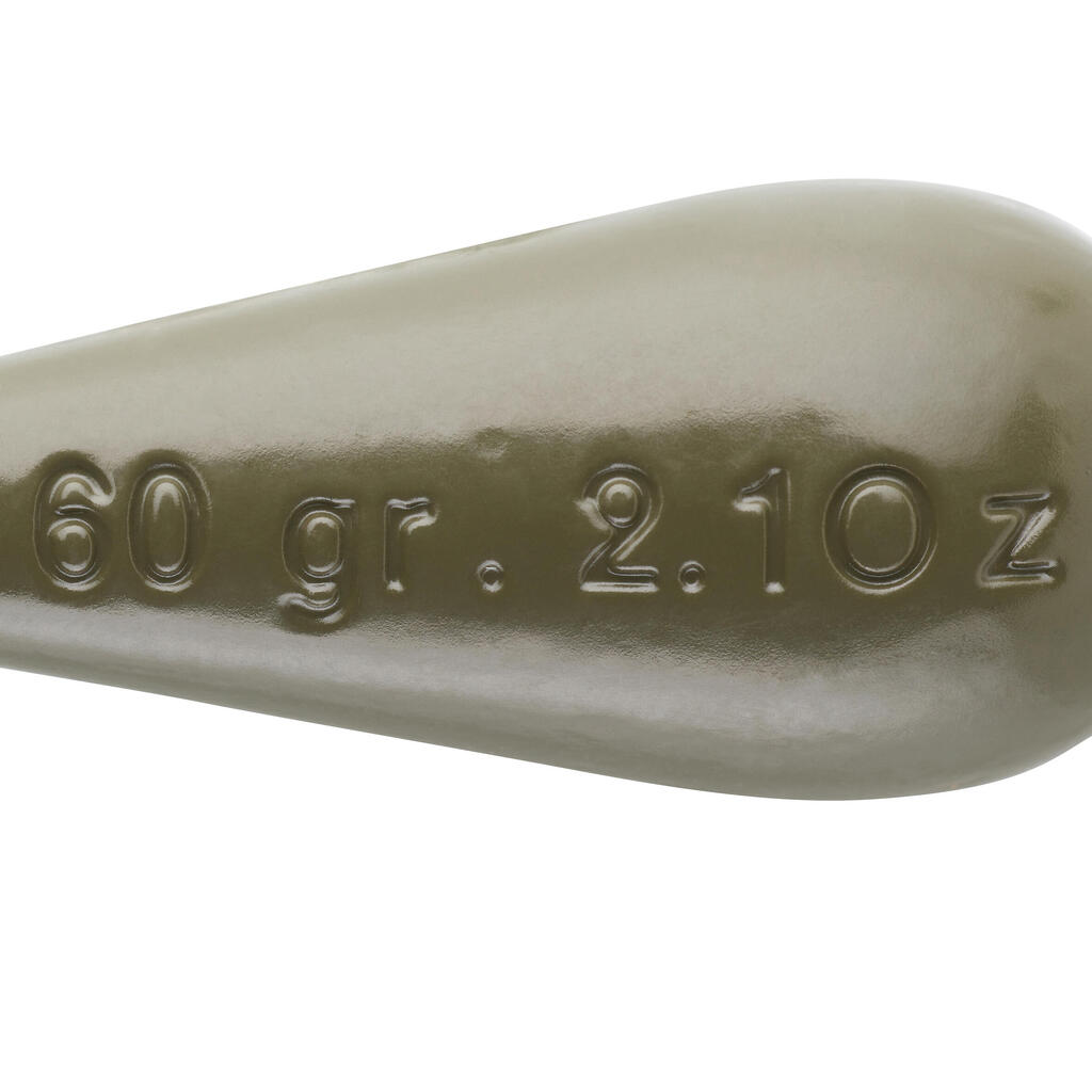 Olova za daljinu za ribolov šarana 60 g (5 komada)