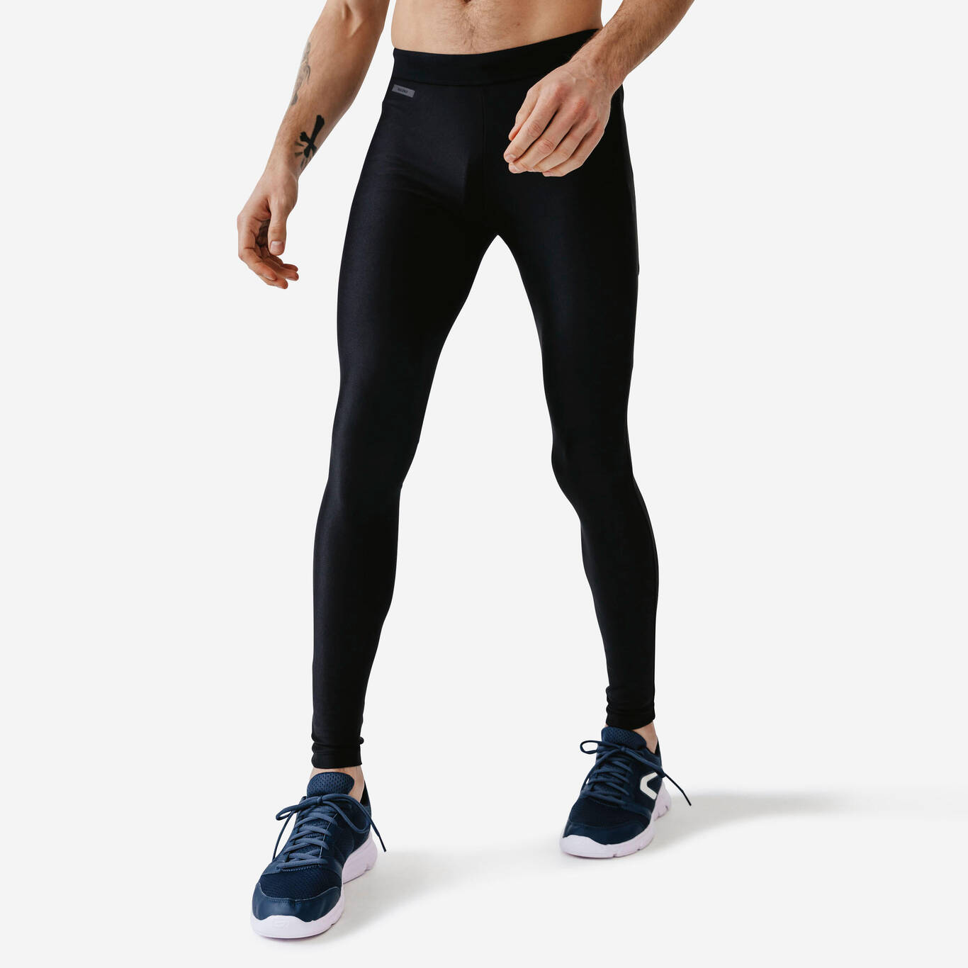 Men's Running Breathable Long Tights Dry - black