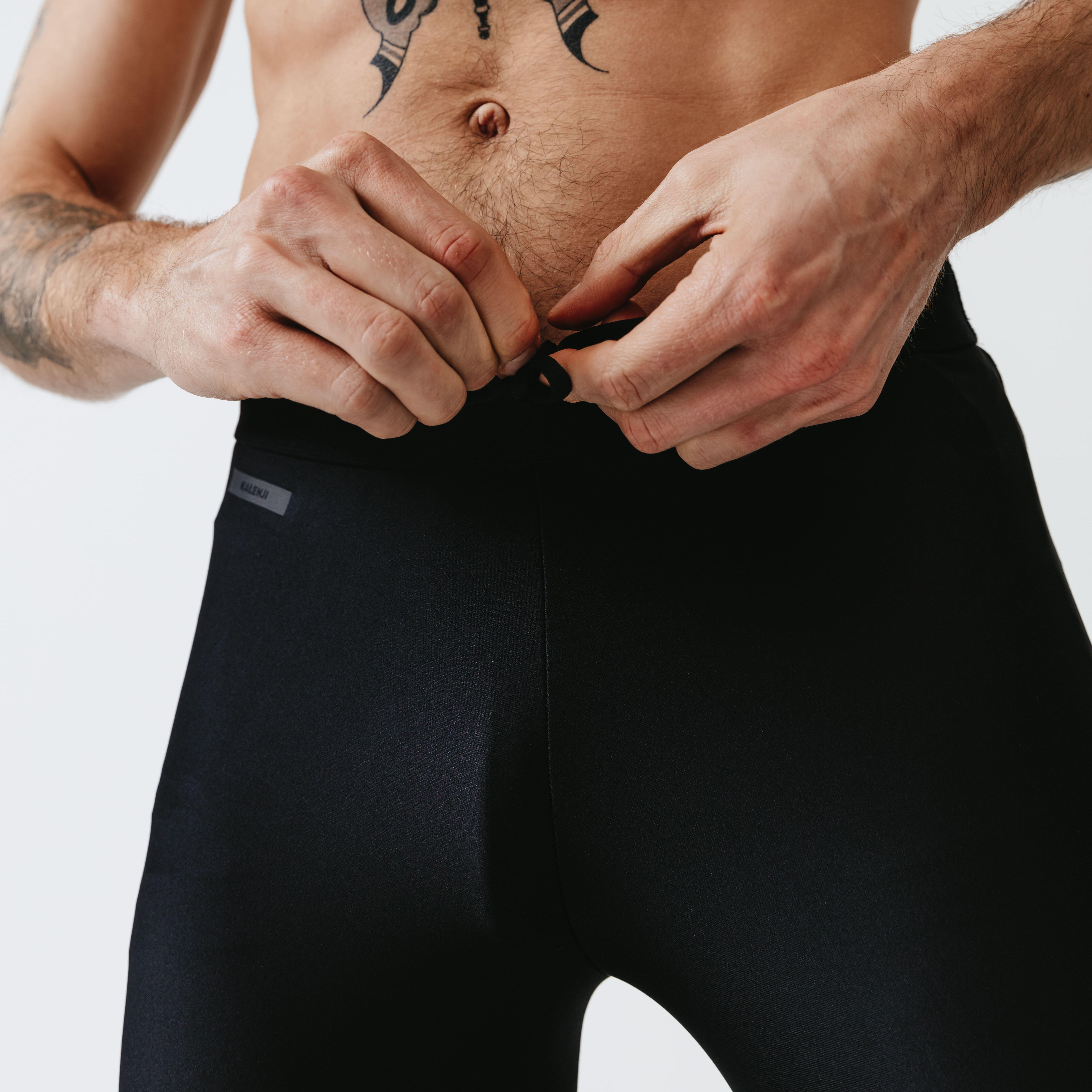 Buy Men's Running Breathable Long Tights Dry - Black Online