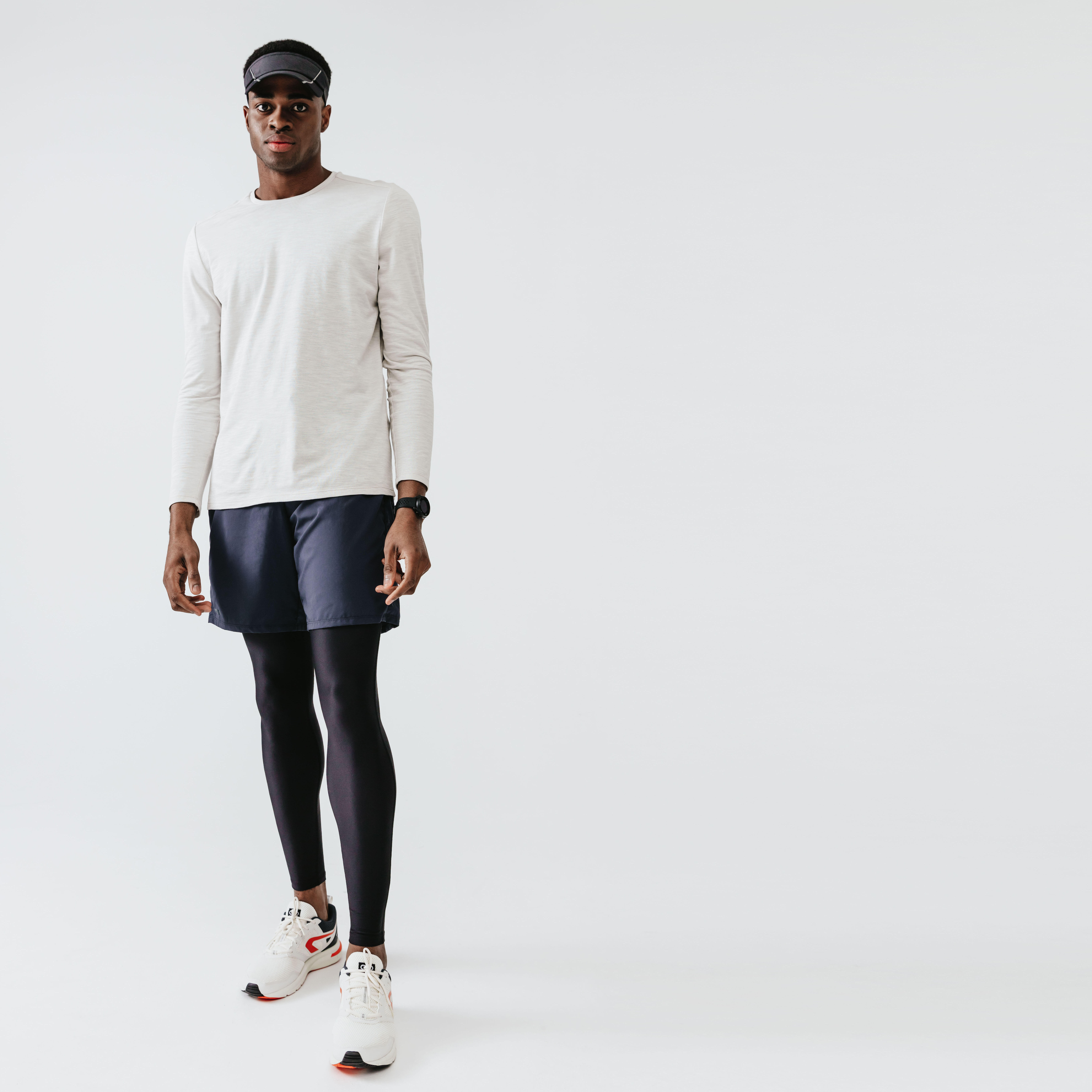 Men Running Long Tights Kalenji Run Dry 