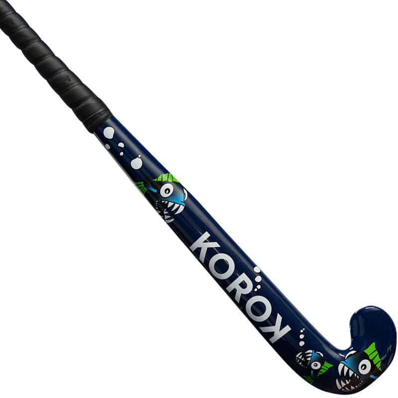 Stick de hockey sur gazon enfant débutant bois FH100 Piranha