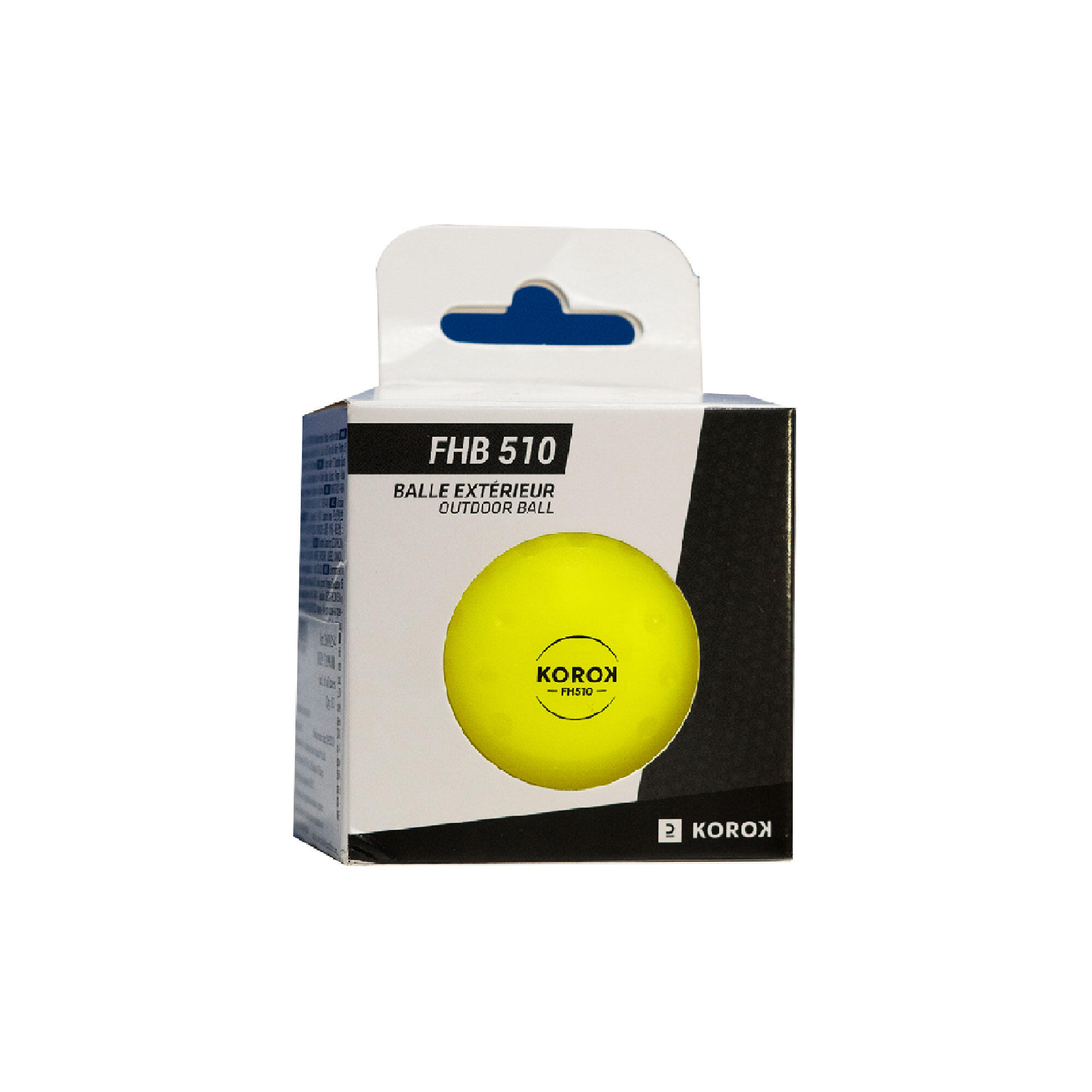 FH500 Dimpled Field Hockey Ball - Yellow 2/3