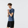 Футболка чоловіча Run Dry для бігу синьо-сіра -- 8605735
