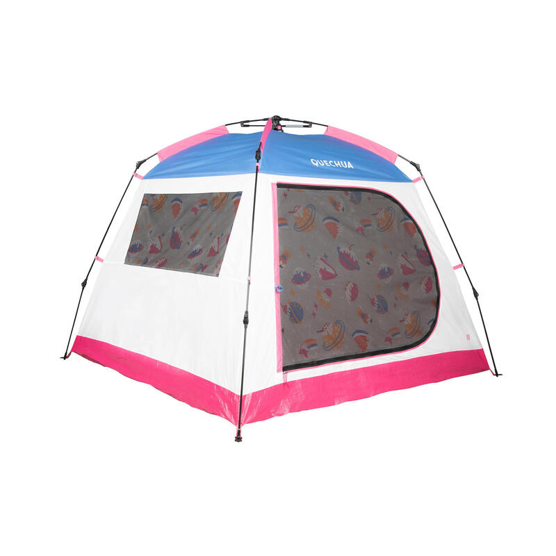 POP UP CAMPING EASY SHELTER FRESH 4 PEOPLE PINK