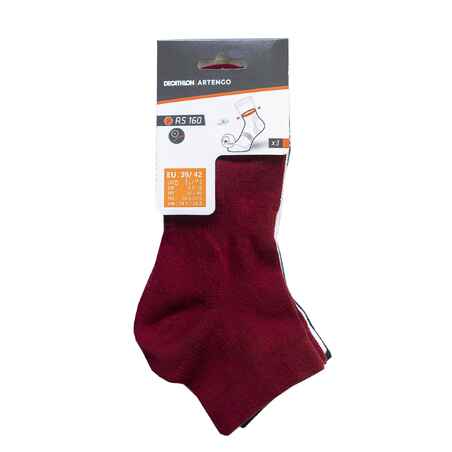 Mid Sports Socks RS 160 Tri-Pack - Burgundy/White/Navy