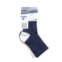 Kids' High Sports Socks Tri-Pack RS 160 - White/Navy/White